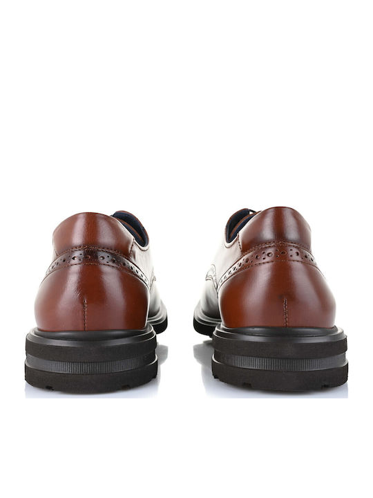 Leder Herren Oxfords Braun