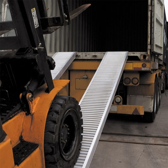 Wiltoc Autofahrtreppen Aluminium Ladebrücke 161cm 2025kg Hubgewicht Fahrzeughubbrücke Bis Zu 2 Tonnen
