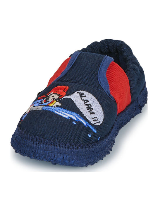Kinderhausschuhe Marineblau