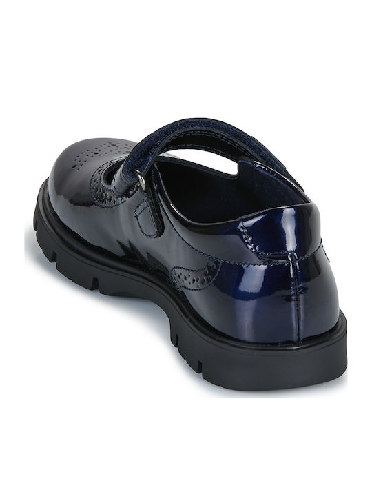 Kids Ballerinas with Hoop & Loop Closure Black