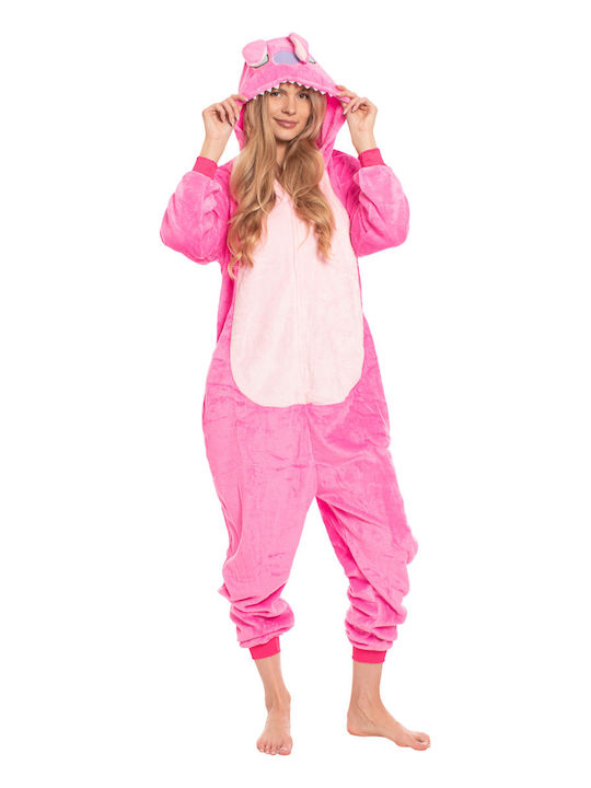 Winter Women's Onesie Pajama Pink