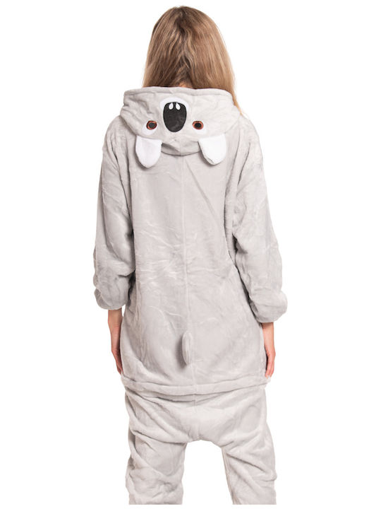 Pijama Onesie De Iarnă Pentru Femei Gri