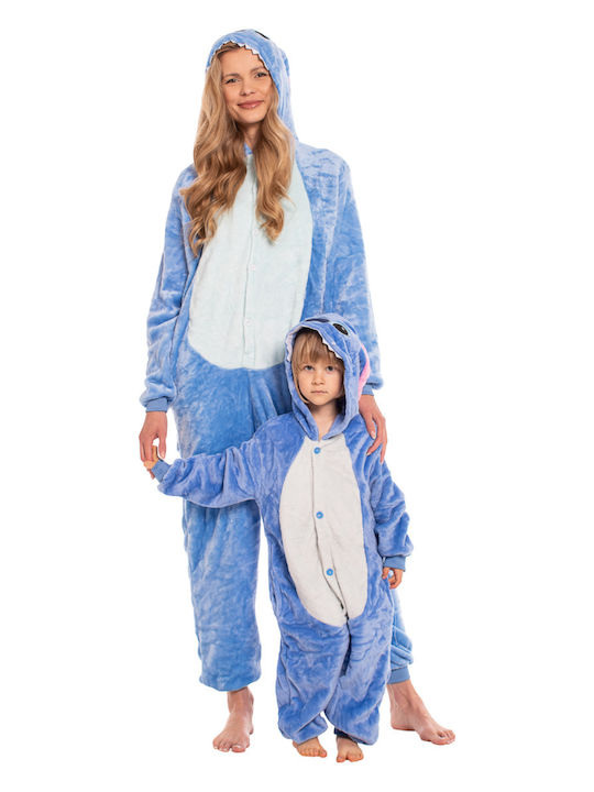 Winter Women's Blue Onesie Pajama