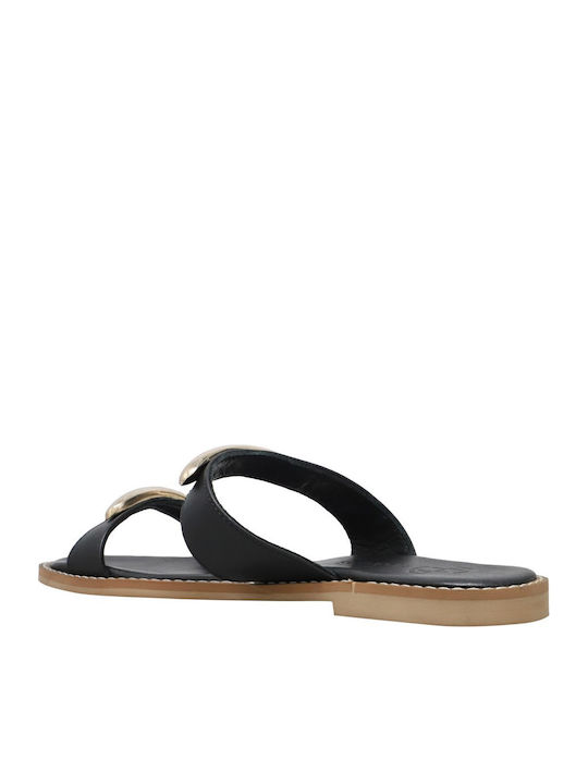 Sandale Casual Damă Din Piele Negre