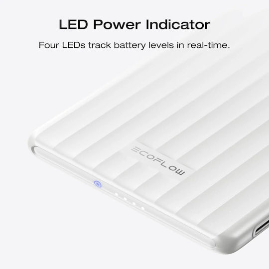EcoFlow Rapid Power Bank 5000mAh 7.5W με Θύρα USB-C Λευκό