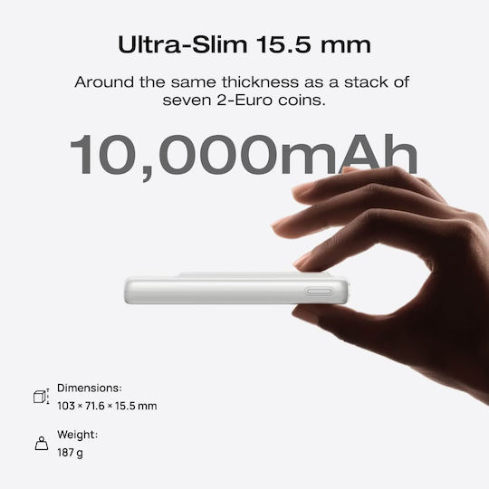 EcoFlow Rapid Power Bank 10000mAh 7.5W Λευκό