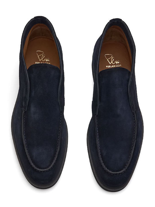 Wildleder Blau Herrenstiefel