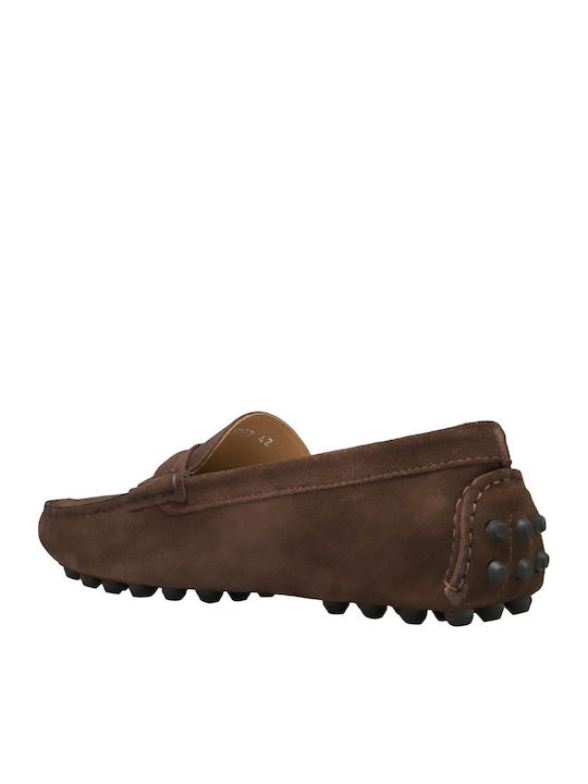 Men's Suede Loafers Brown