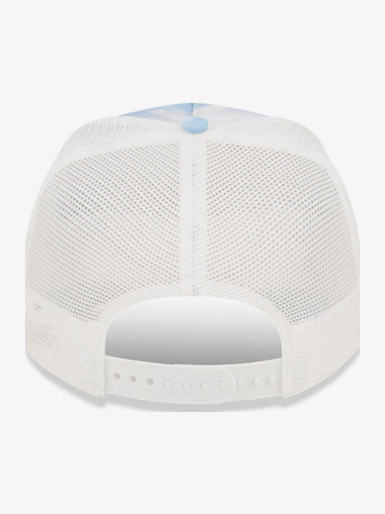 New Era Men's LA Dodgers Cloud All Over Print A-Frame Trucker Jockey Pastel Purple 60358070
