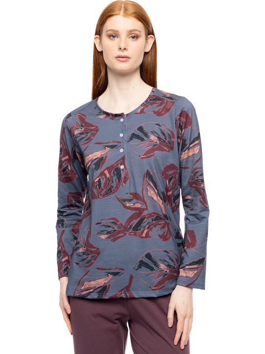 Pink Label Winter Damen Pyjama-Set