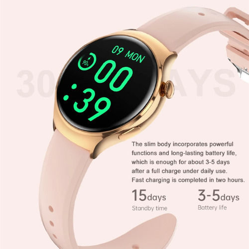 M11 Pink Smartwatch with Heart Rate Monitor (Pink)
