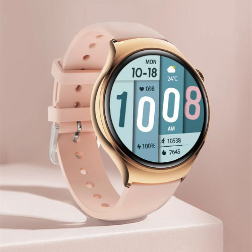 M11 Pink Smartwatch with Heart Rate Monitor (Pink)