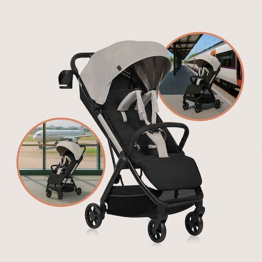 Lionelo Julie Air Καρότσι Μωρού Kατάλληλο για Nεογέννητο Beige Sand