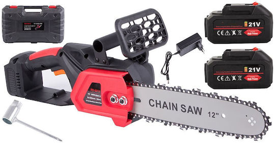 Verk Group Battery Chainsaw 2x3Ah 21V 3.5kg with Blade 31cm