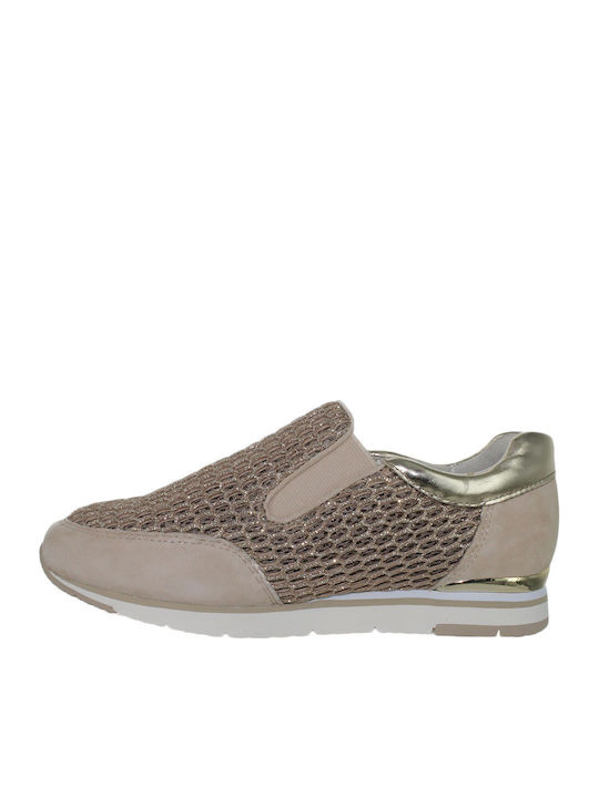 Leather Women's Moccasins in Brown Color