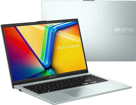Asus VivoBook Go 15 E1504FA-BQ2345 15.6" (Ryzen 3-7320U/8GB/512GB SSD/Без операционна система) Зелено сиво (BG Клавиатура)