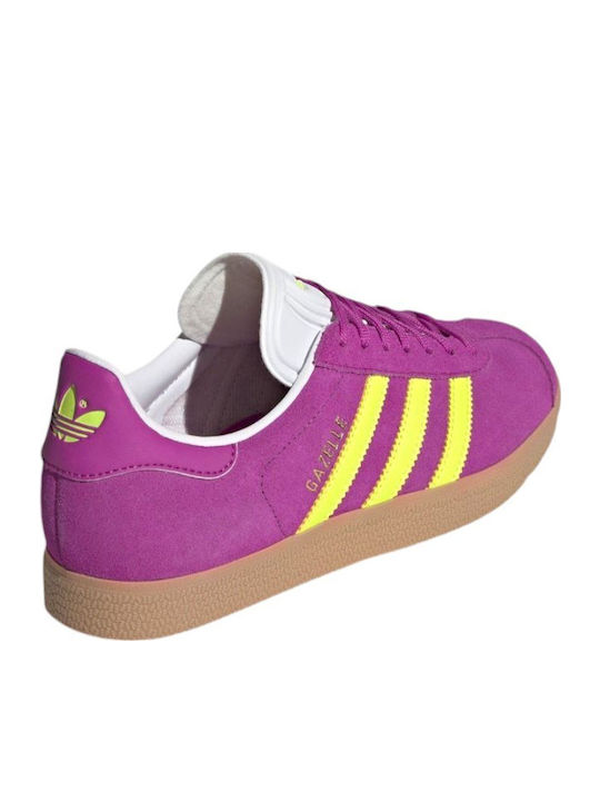 Gazelle Damen Sneakers Purbur / Solar Yellow / Off White