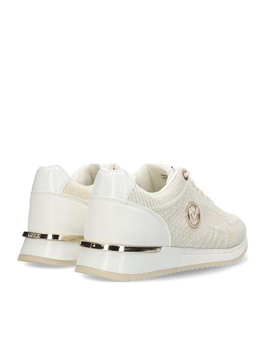 Gitte Glitter Damen Sneakers Off White