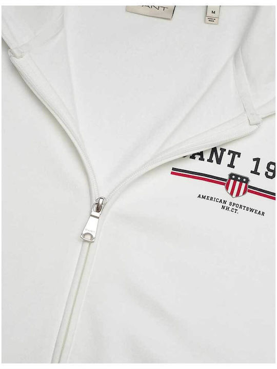 Sweatshirt with Hood Ecru