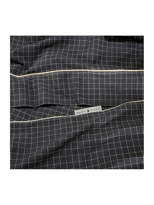 Greenwich Polo Club Сет Чаршафи 250x270см. Essential 2297 Черно 4бр
