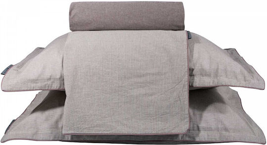 Greenwich Polo Club Essential 2295 Σετ Σεντόνια Υπέρδιπλα 250x270εκ. Grey (4τμχ)