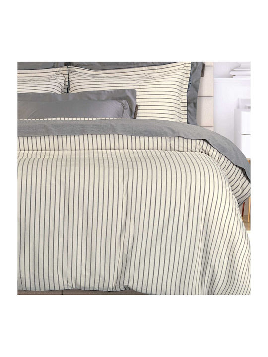 Greenwich Polo Club Сет Чаршафи 250x270см. Essential 2296 Grey, White 4бр