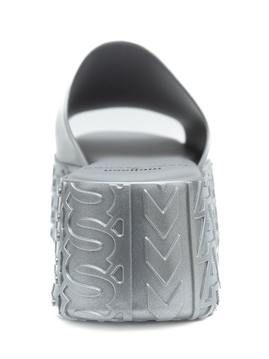 Damenplattformen Silber