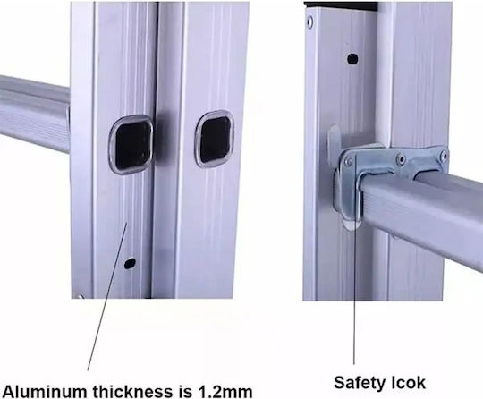 Veritas Doppelter Kombinationsleiter Aluminium