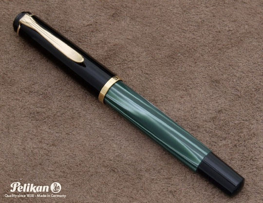 Pelikan Classic M200 Πένα Γραφής Medium από Ατσάλι με Μπλε Μελάνι