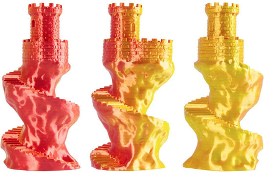 PLA 3D Printer Filament 1.75mm Yellow 1kg 1pc Spool