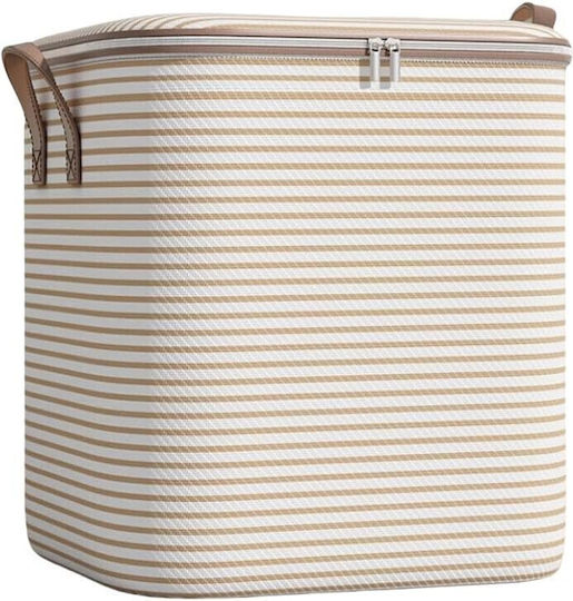 Tesatura Cutie de Depozitare cu Capac Bej 50x50x70cm 1buc