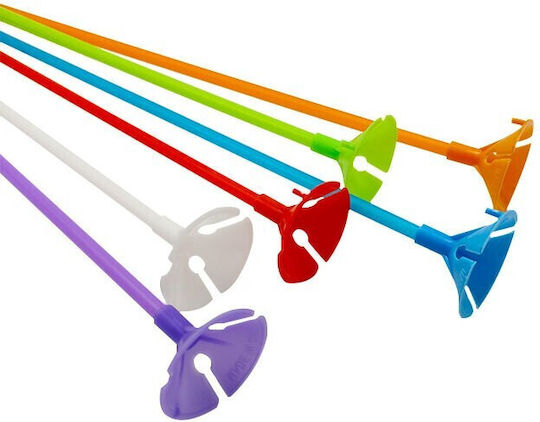 Set 10 Bețe Pentru Baloane Rozete Flippy Suporturi Din Plastic Ușor De Instalată Reutilizabilă Aniversare Nuntă Decorațiune De Ziua De Naștere 40 Cm Multicolor