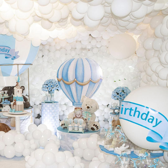 Set 10 Latex Balloons Flippy Party Model 13 Cm White 2.2 G