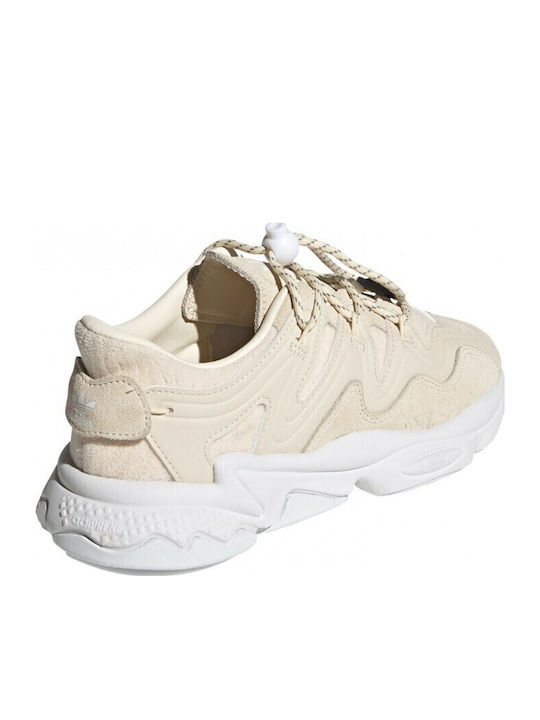 Ozweego Plus Adidași Chunky Pentru Femei Wonder White / Core Black
