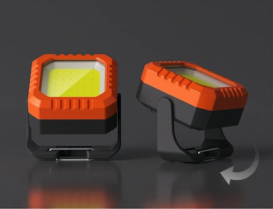 Lumină de lucru și de sit, cu baterie Lanternă Brevet LED IPX5 cu Luminozitate Maximă 500lm Portocaliu