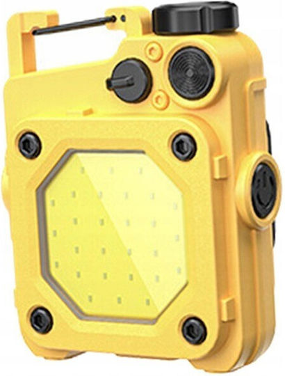 Wiederaufladbar Schlüsselanhänger-Taschenlampe LED Gelb