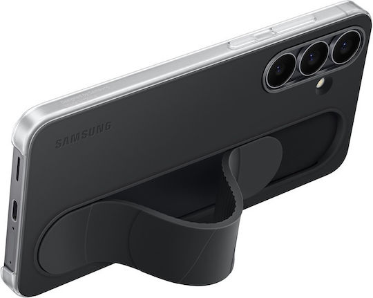 Samsung Standing Grip Back Cover Silicone Black Galaxy S25 FE