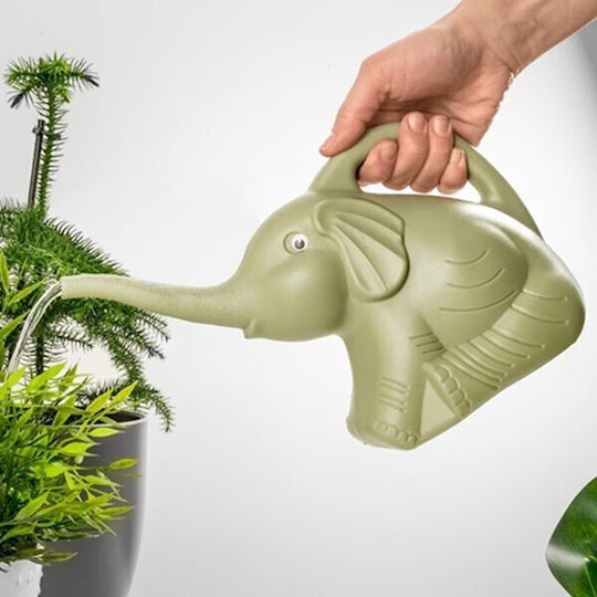 Stropitoare Pentru Copii Flippy Formă De Elefant 1500 Ml Udare Plante 19.5x17x11.8 Cm Verde