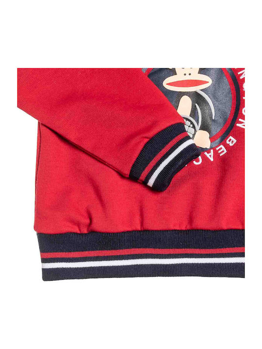 Kids Sweatpants Set Red 2pcs