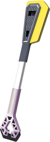 Răzuitoare de Zăpadă Auto cu Două Capete Flippy Universal pentru Îndepărtarea Zăpezii de pe Mașină Mâner Lung Ergonomic Detasabil pentru Geamuri și Caroserie Ușor de Folosit 67x12,5 cm Mov