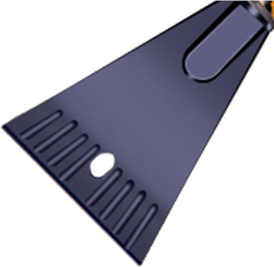 Perie Răzuitoare de Zăpadă și Gheață Auto Flippy Multifuncțională Detasabilă Mâner Antiderapant Aluminiu Plastic Spargător de Gheață Pentru Parbriz Soluție de Iarnă Dezghețare 68x24x11,1 cm Albastră