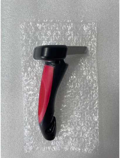 Set 4 În 1 Mâner Siguranță Auto Flippy Kit Mâner Led Cutter Ciocan Realizat Din Abs Aluminiu 18 X 7 Cm Roșu Negru