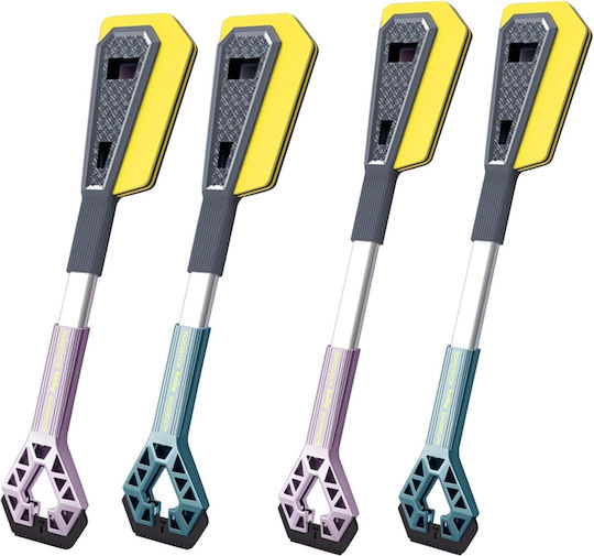 Răzuitoare de Zăpadă Auto cu Două Capete Flippy Universal pentru Îndepărtarea Zăpezii de pe Mașină Mâner Ergonomic Detasabil pentru Geamuri și Caroserie Ușor de Folosit 61x12,5 cm Mov