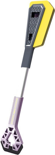 Răzuitoare de Zăpadă Auto cu Două Capete Flippy Universal pentru Îndepărtarea Zăpezii de pe Mașină Mâner Ergonomic Detasabil pentru Geamuri și Caroserie Ușor de Folosit 61x12,5 cm Mov