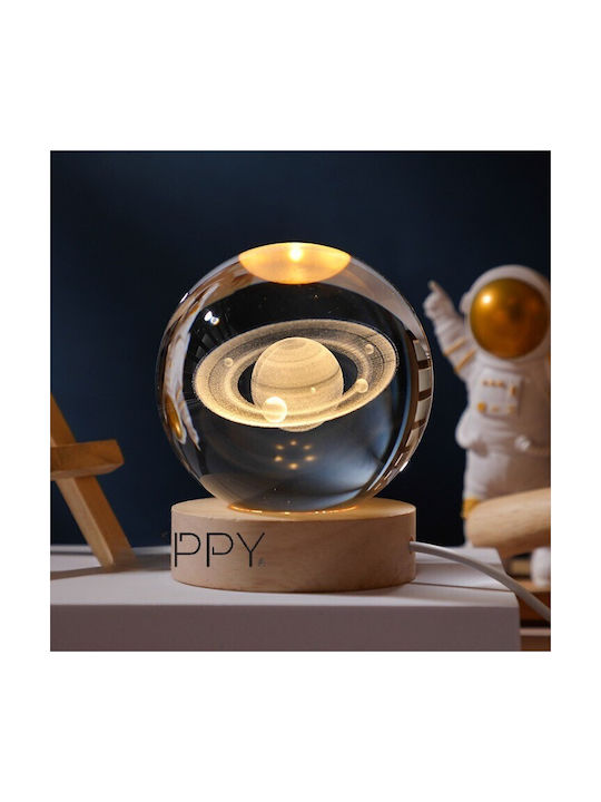 Διακοσμητικό Φωτιστικό LED Θερμό Λευκό Crystal Ball 3εκ.