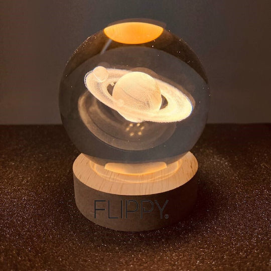 Διακοσμητικό Φωτιστικό LED Θερμό Λευκό Crystal Ball 3εκ.