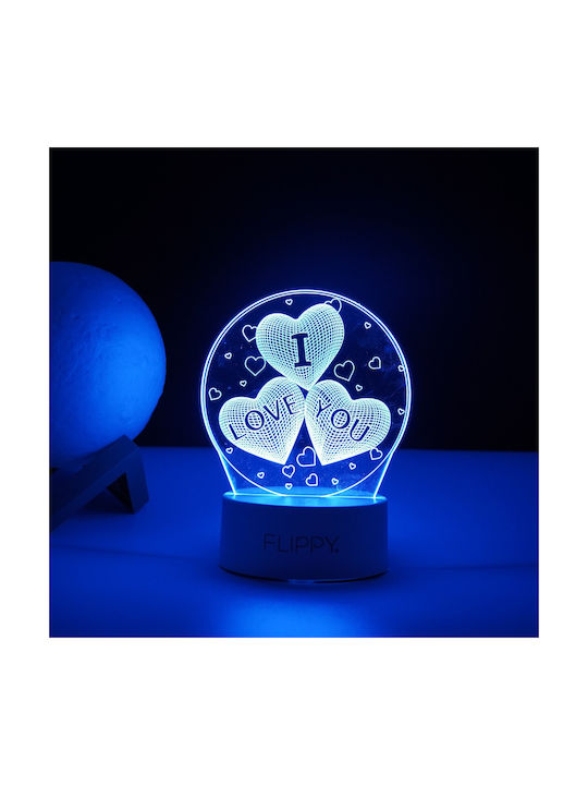 Διακοσμητικό Φωτιστικό LED 3D Illusion 3εκ.