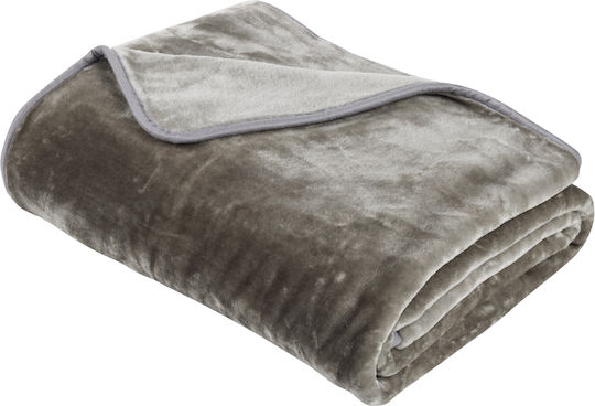 Das Home Blanket Velvet 0290 Grey 160x220cm