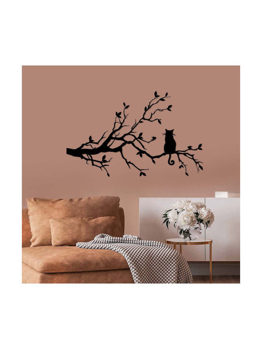 Wallity Decorațiune Siluetă Neagră Din Metal 80x50cm