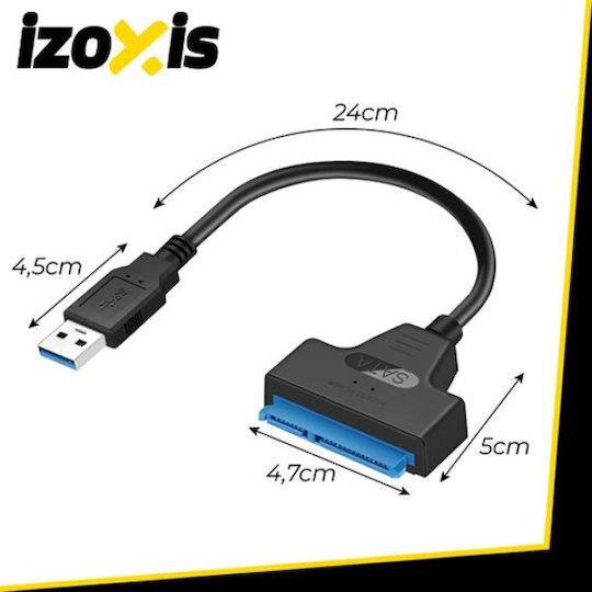 Izoxis 18409-0 USB към SATA Черен